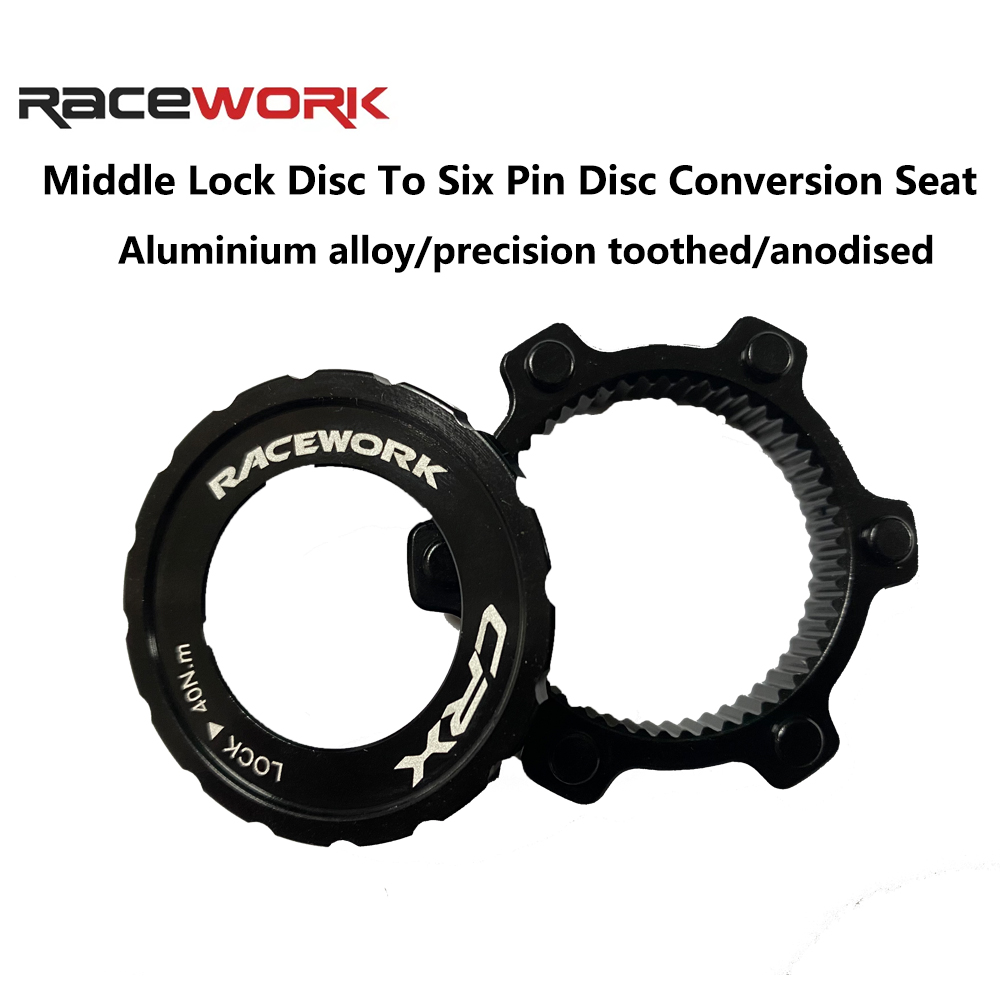 Mtb Brake Rotor - RACEWORK Centerlock To 6-Hole Adapter For