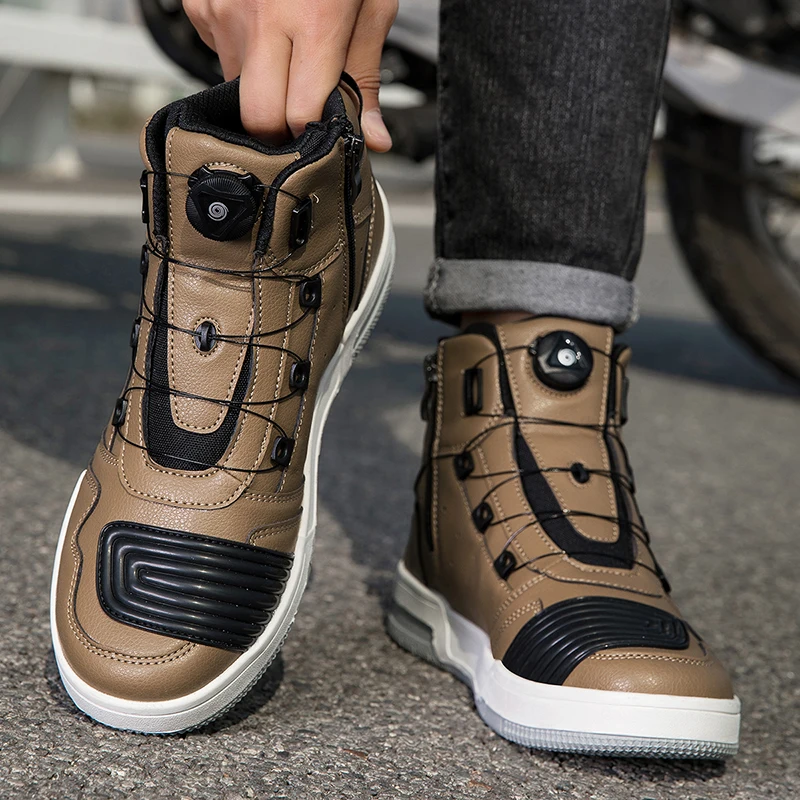 Mountain Biking Shoes - Summer New Motorcycle Boots Men Women
