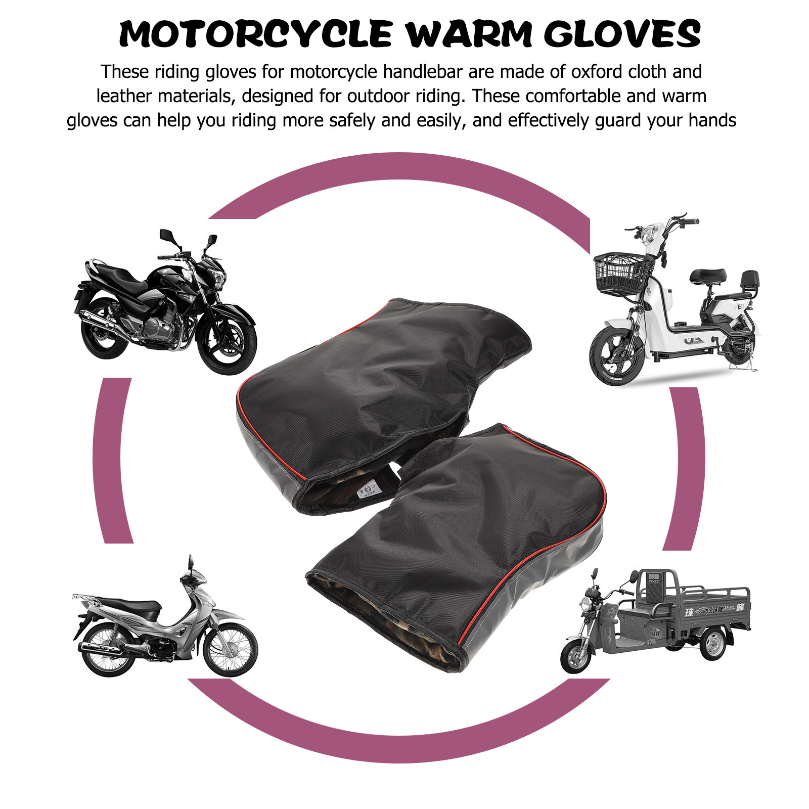 1Pair Motorcycle Winter Gloves - đánh giá và giá Mountain Biking Oxford