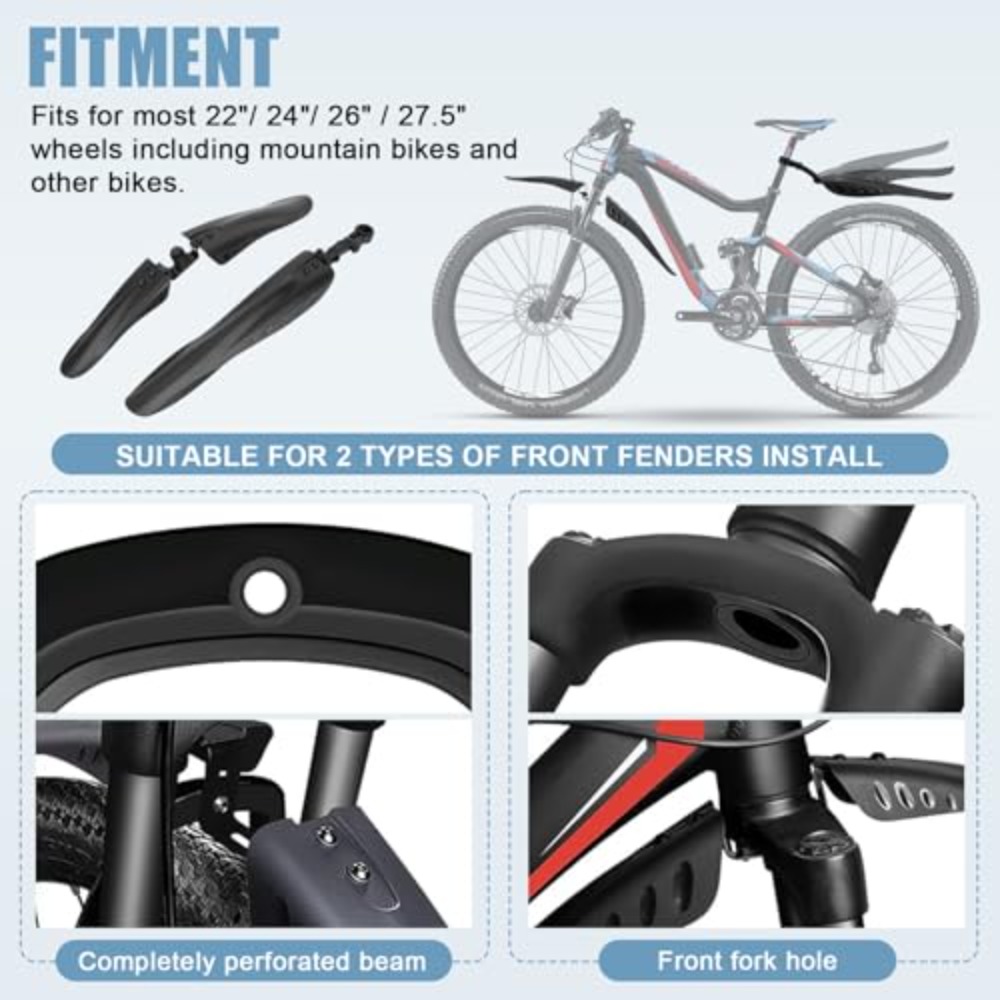 Bike Mud Guard Set Front & Rea - đánh giá và giá Mountain Biking Stuff